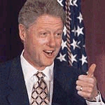 Clinton giving this site 1 thumb up!